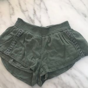 O’neill Army Green Flowy Shorts